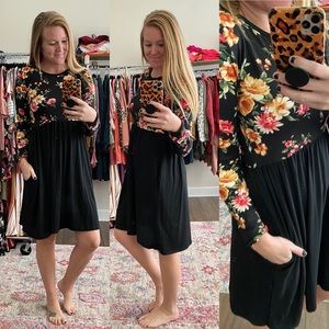 Black Floral Dress
